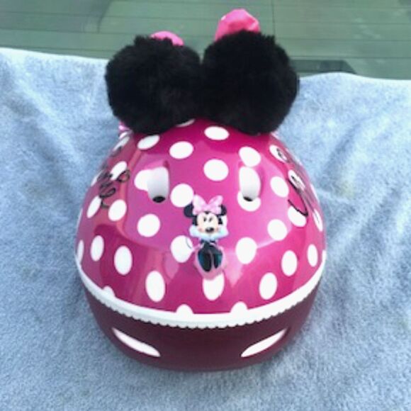 Bicycle Helmet . Ages 3Up . Adjustable Sizing . Minnie Mouse .. New w/ Tags - Picture 2 of 5